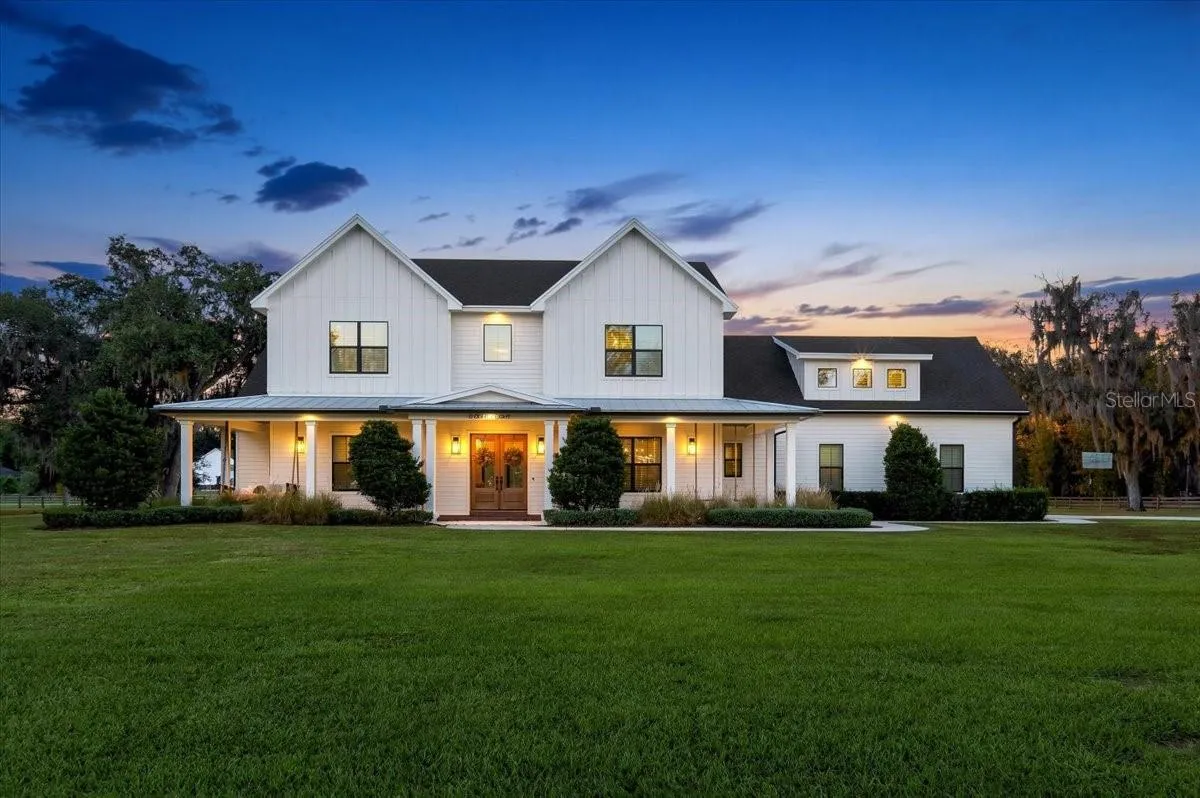 Twilight Front Elevation