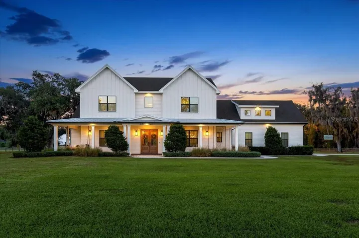 Twilight Front Elevation