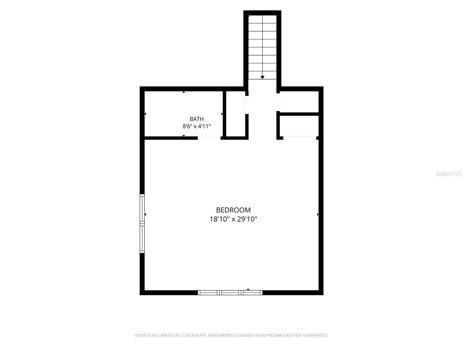 Floor Plan: Upstairs (Bonus Room / Game Room / Possible 5th Bedroom)