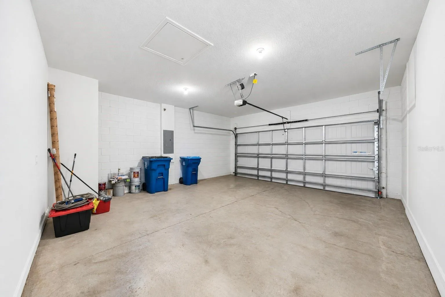 Inside Oversized 2 car garage