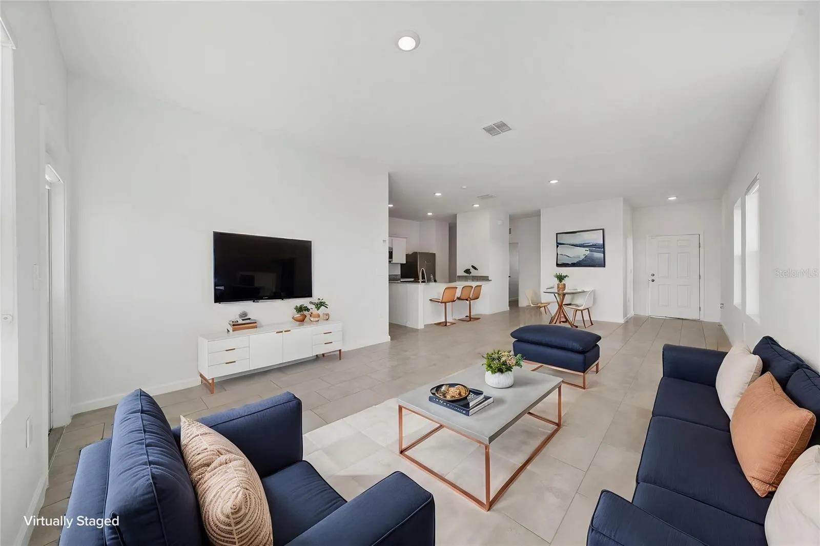 Virtually stage Living/Dining area