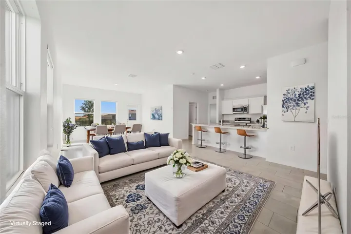 Virtually stage Living/Dining area