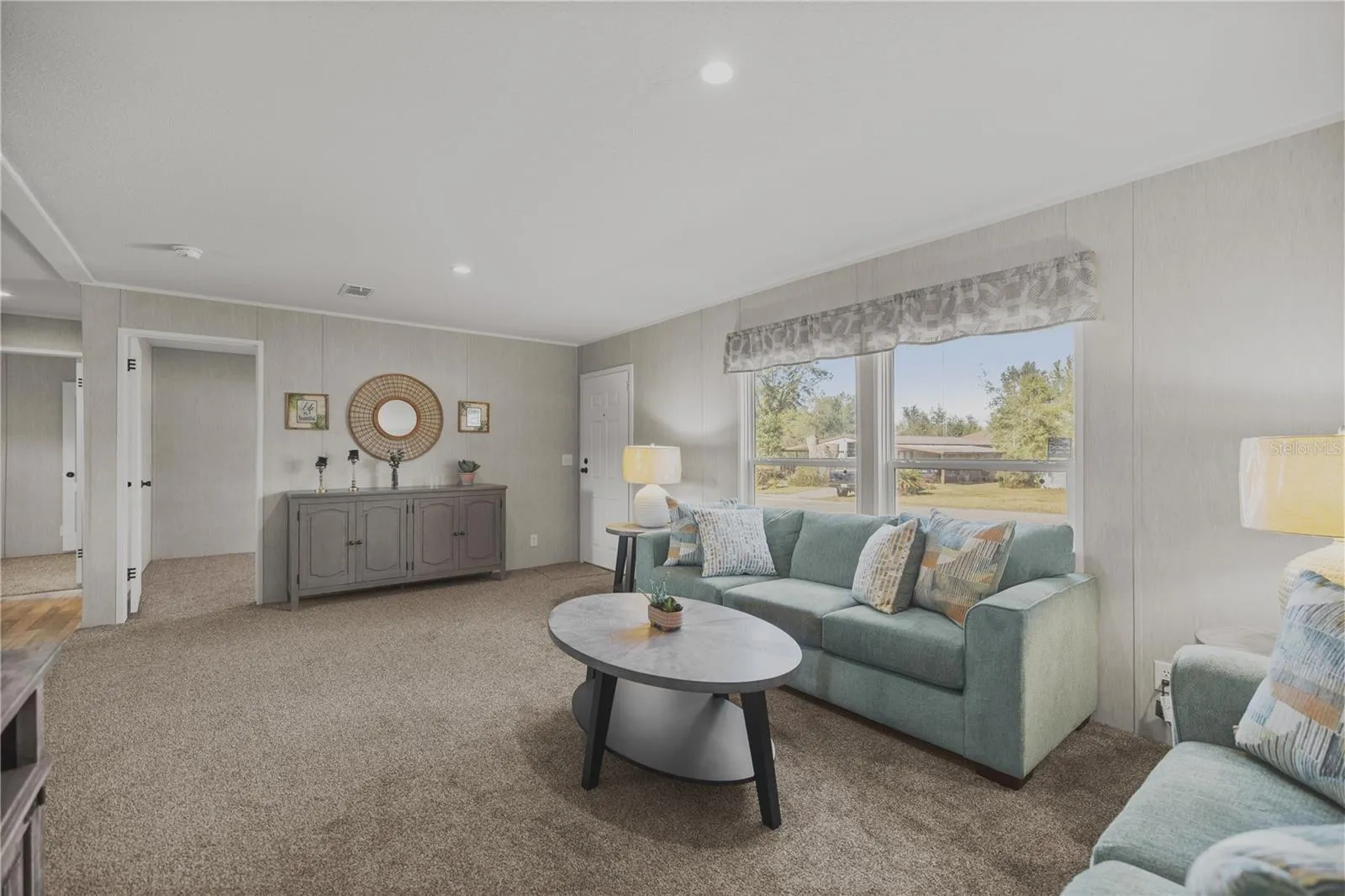 Living room with furniture