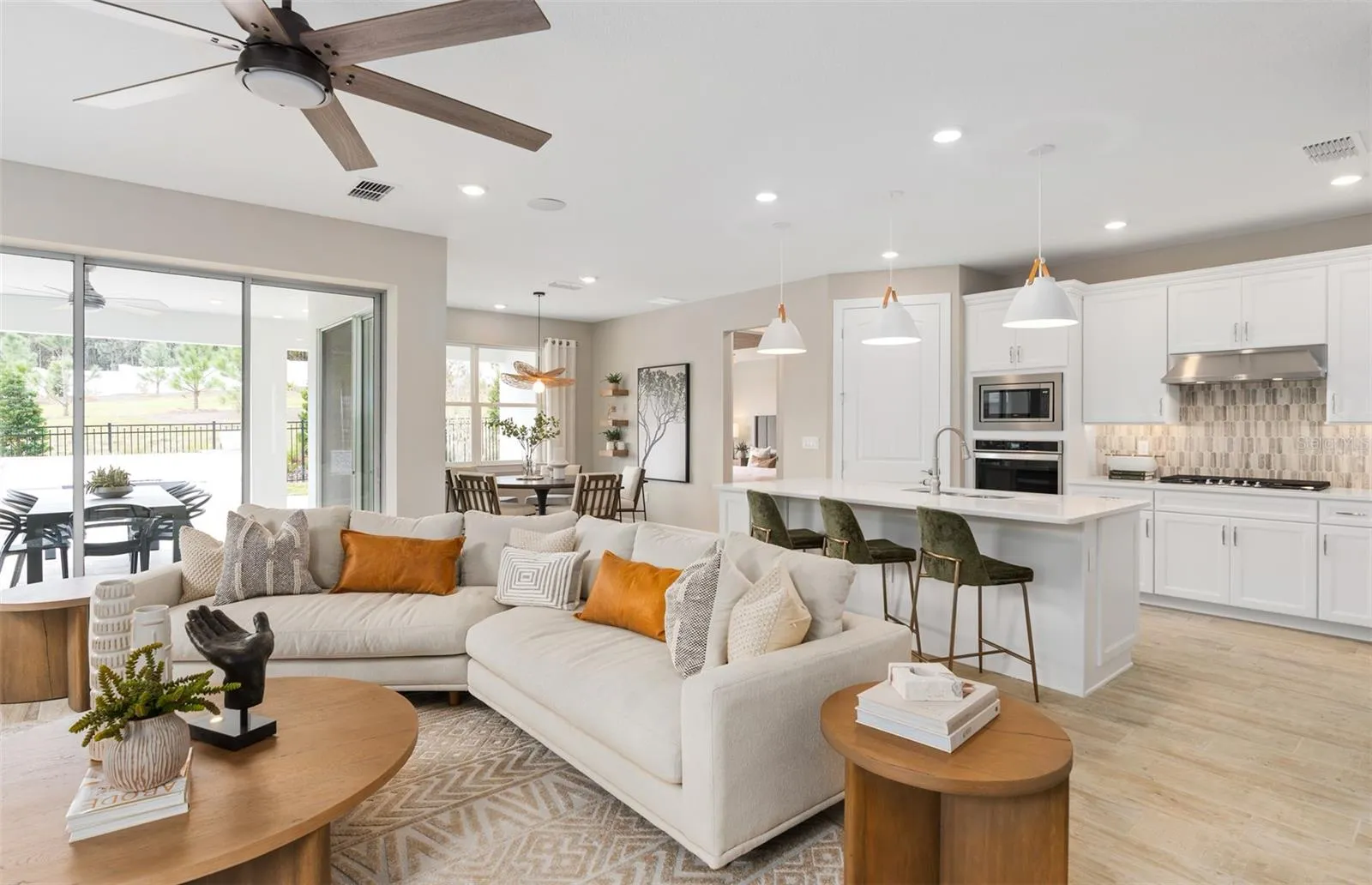 Model Home Design Only. Pictures and furnishings are for illustrative purposes only. Elevations, colors and options may vary. Furniture is for model home staging only.