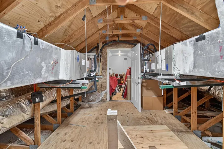 Loft/storage above garage entry