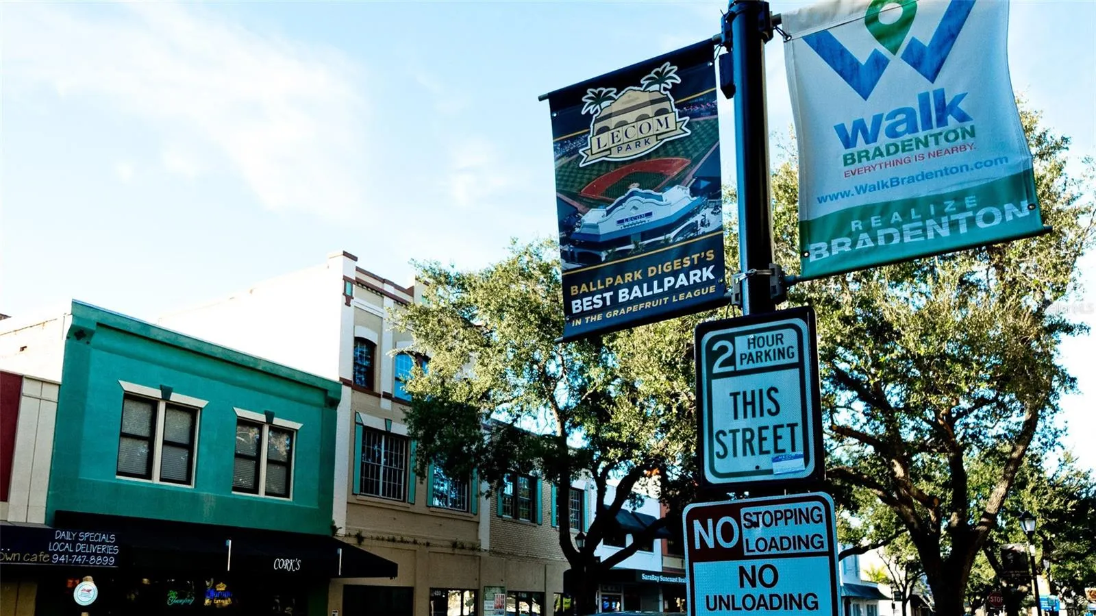 Main Street for shops & restaurants