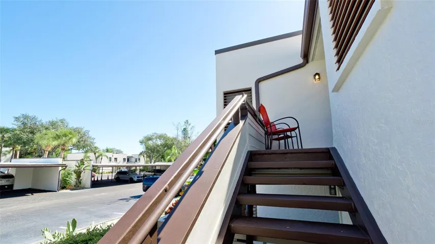Private staircase to #402