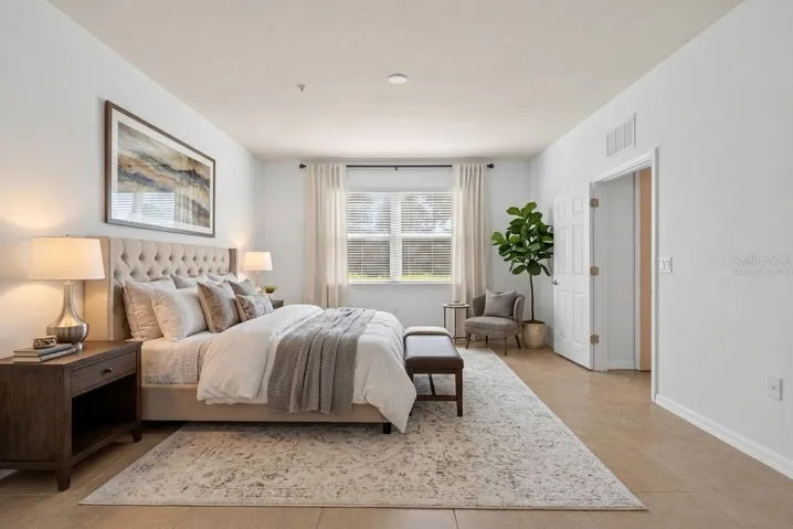 Virtually staged. Master Bedroom