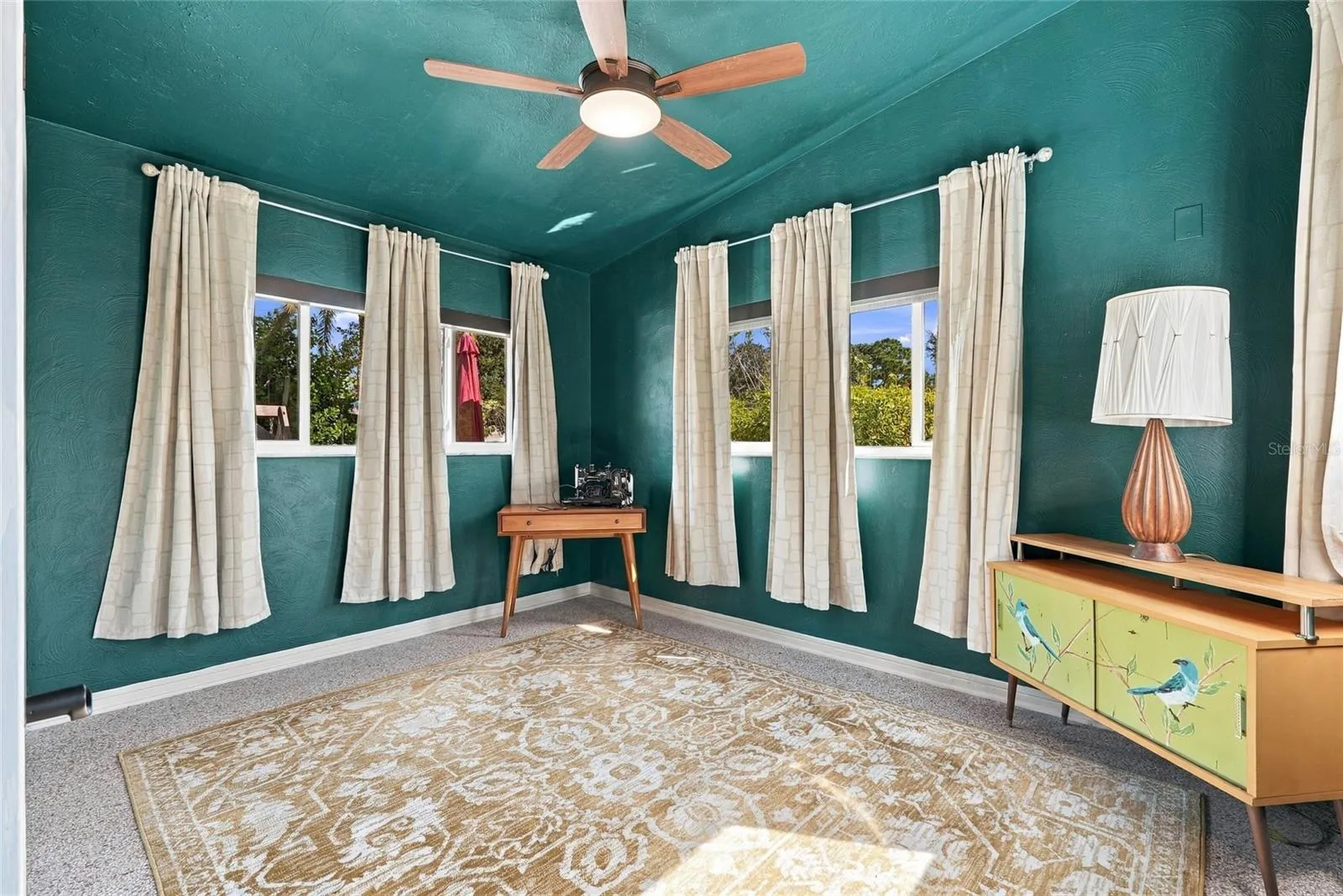 Vaulted ceilings in the bedrooms.
