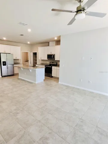 Ling Room and Kitchen Area