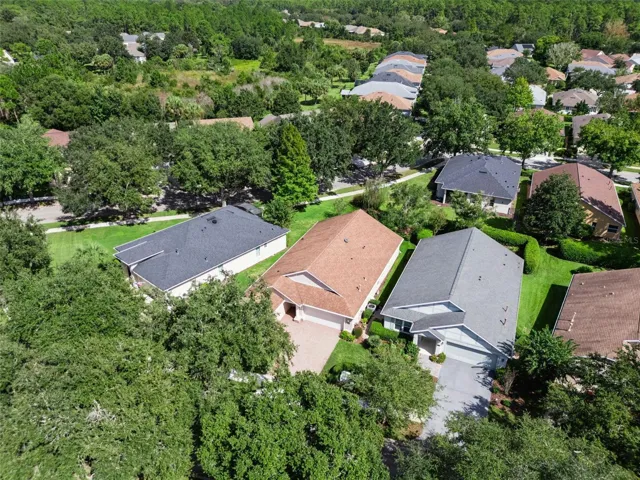 Aerial view from the front of the home