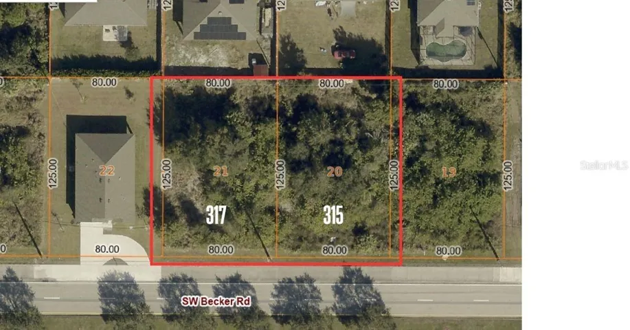 AERIAL OF BOTH LOTS