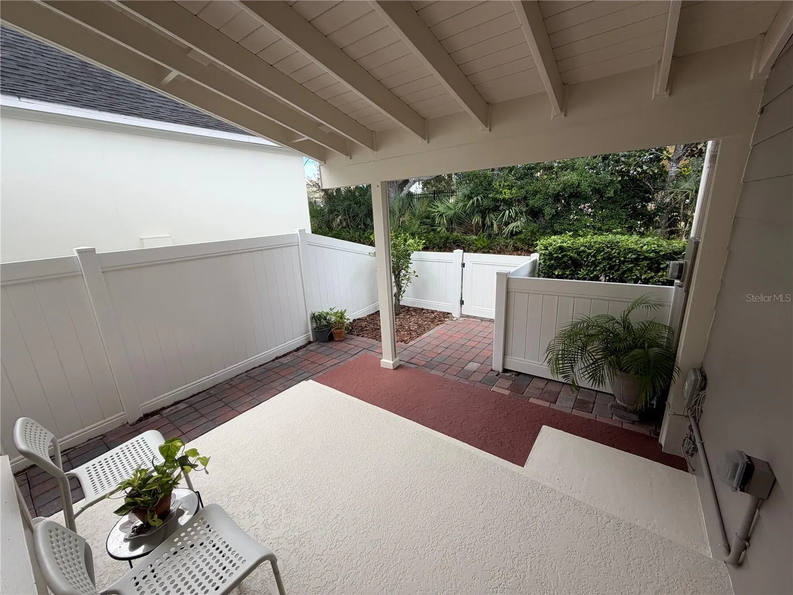 Rear patio