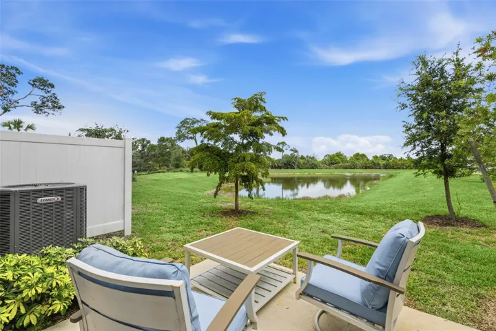 Patio on the pond
