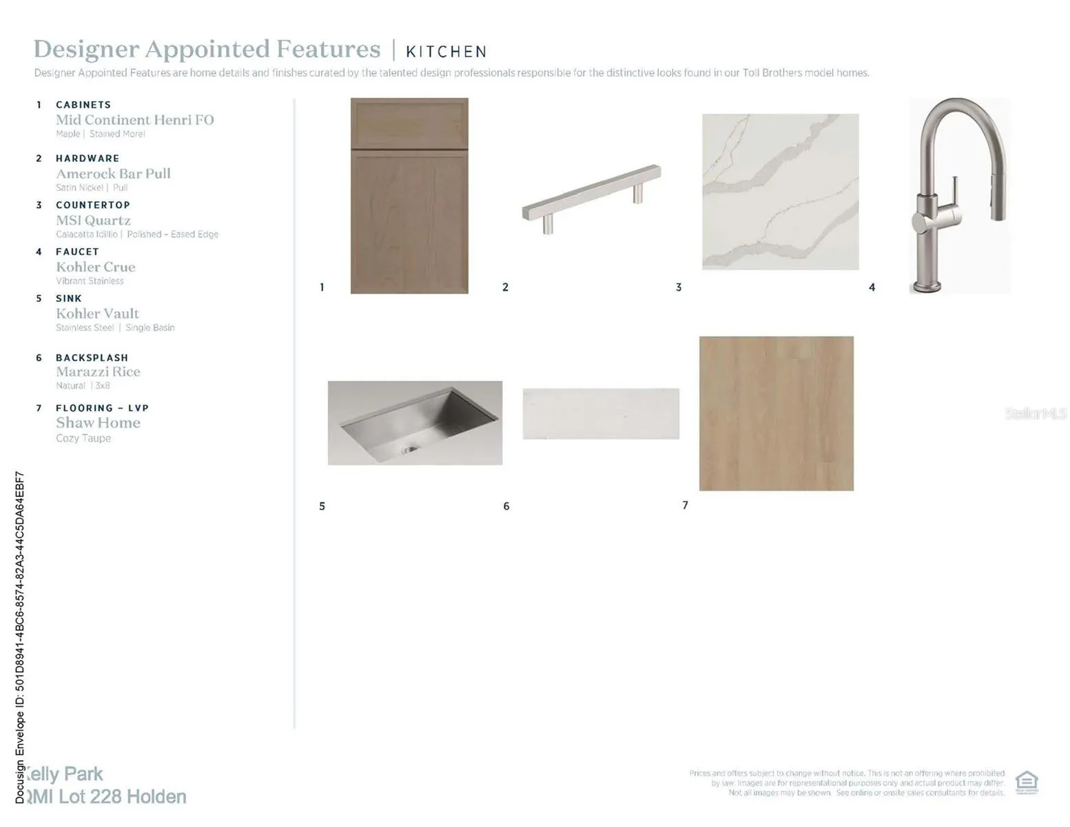 Designer-appointed features selected by our team of professional designers
