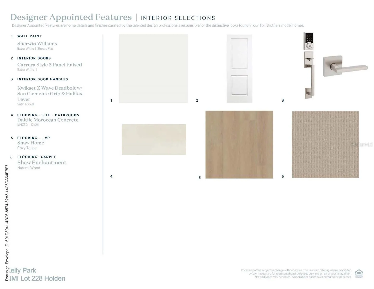 Designer-appointed features selected by our team of professional designers