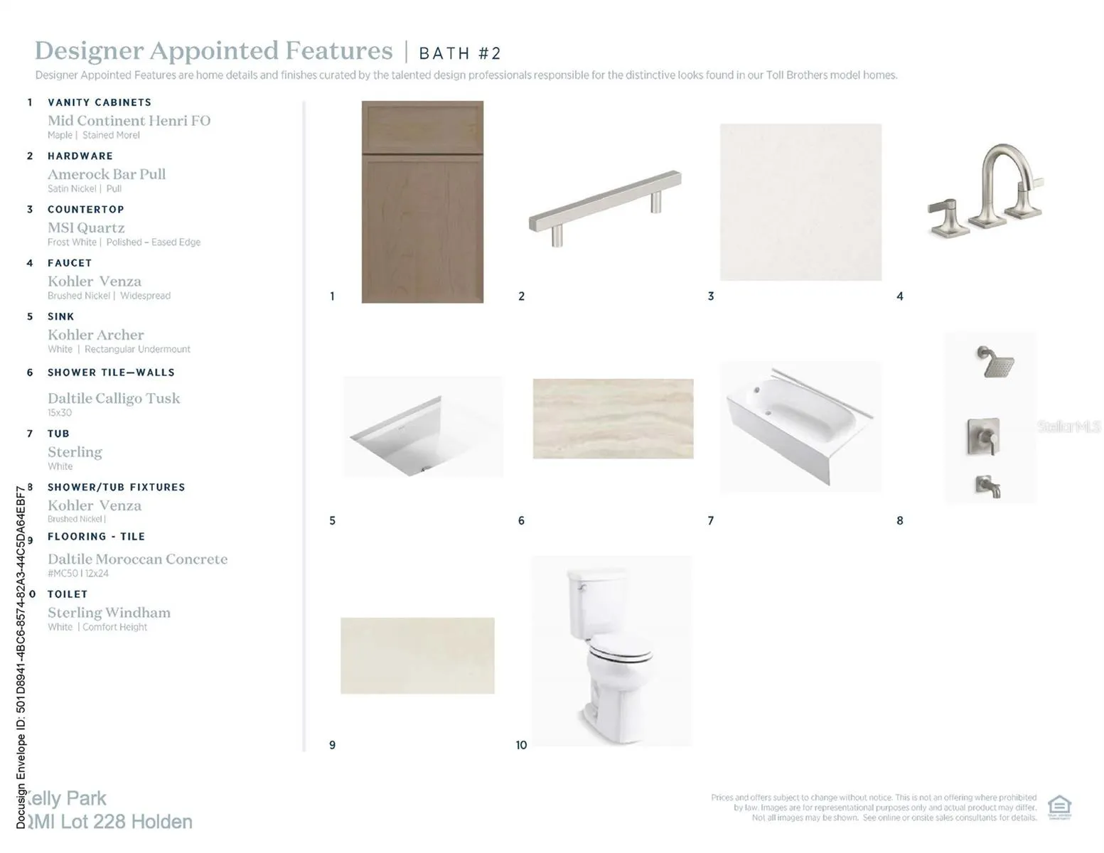 Designer-appointed features selected by our team of professional designers