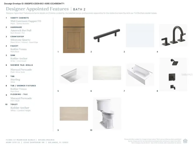 Designer-appointed features selected by our team of professional designers