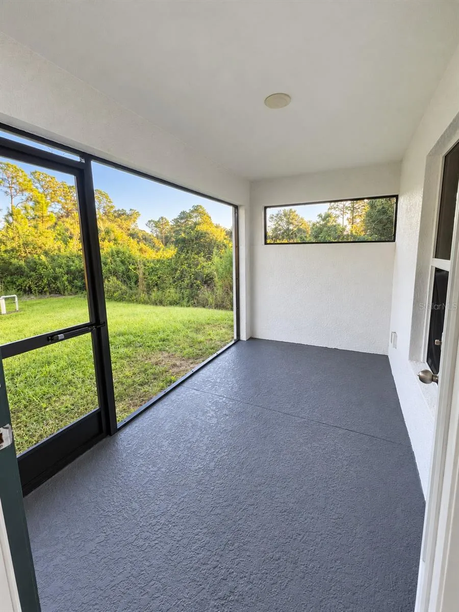 Screened lanai