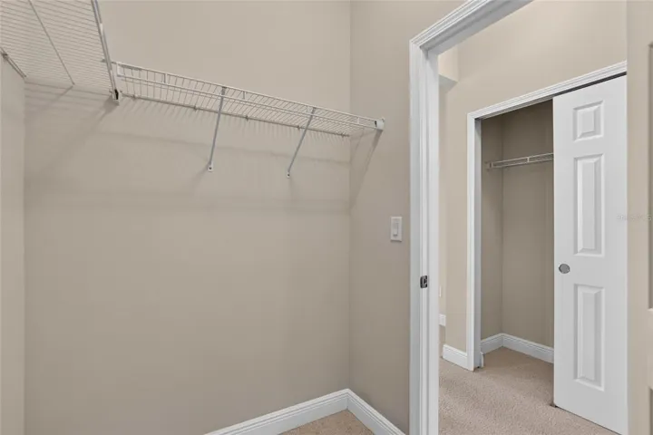 Primary closet