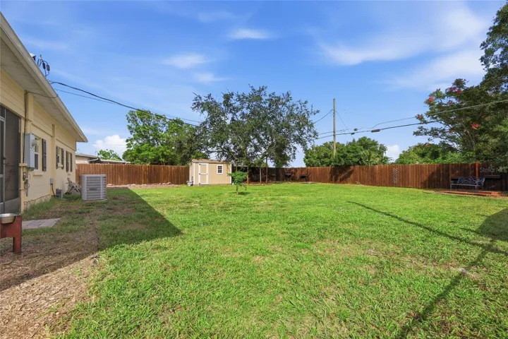 Beautiful backyard fully fenced in