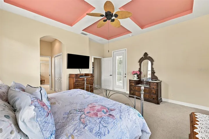Spacious, bright and has it's own entrance onto the pool deck.