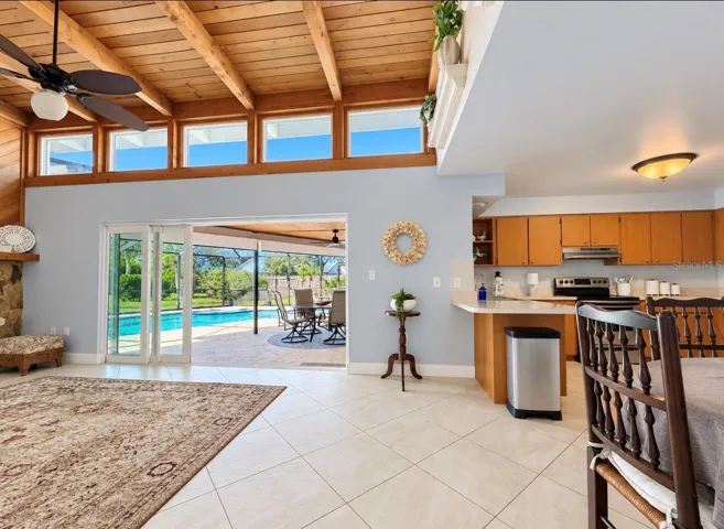 Family room off kitchen
