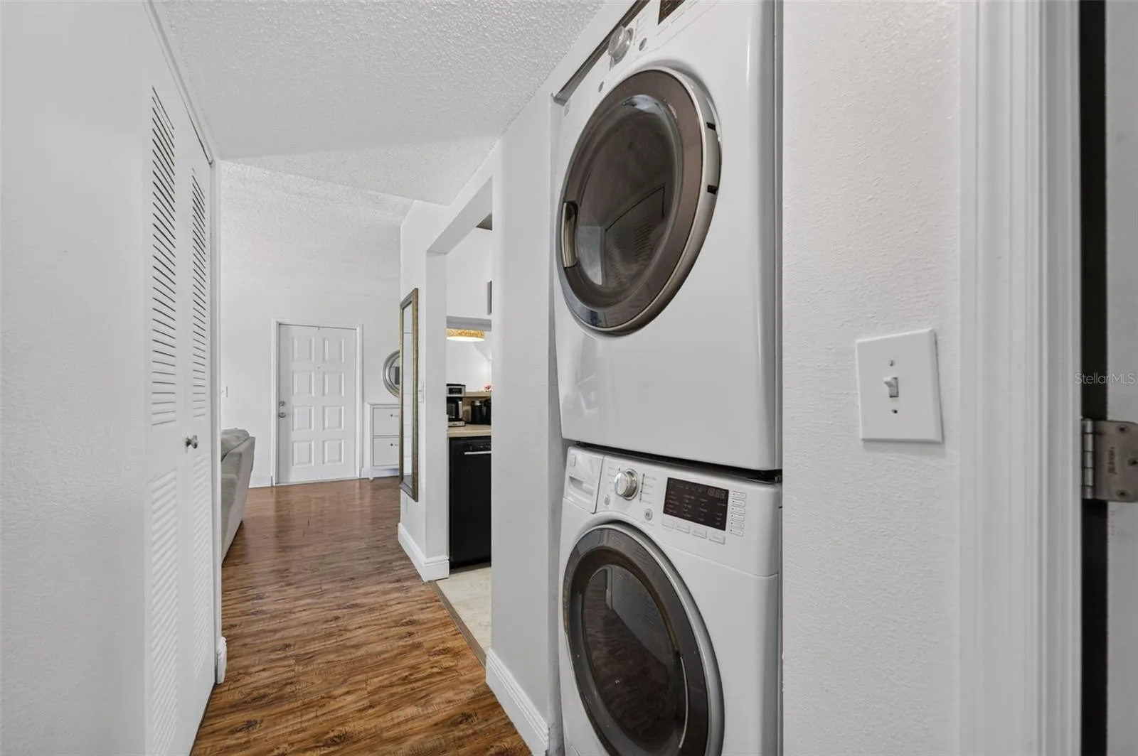 Laundry closet in unit