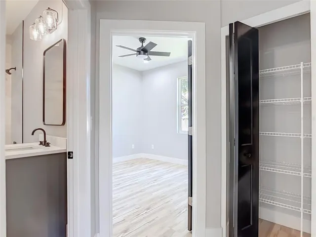 floor plan to Bedroom 1 and bathroom 2