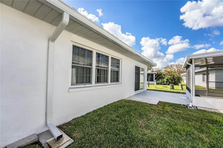 Back view with patio