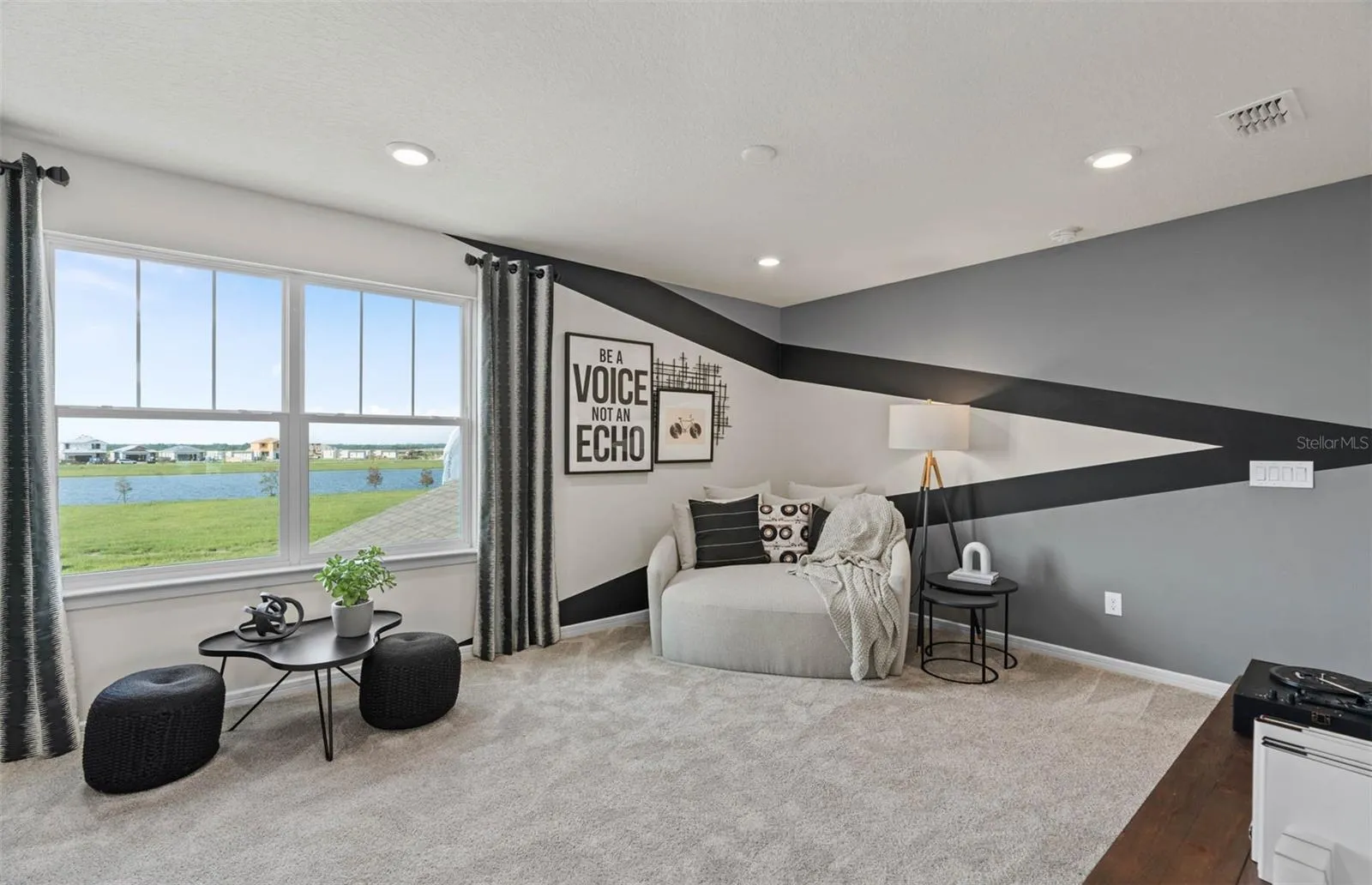 Model Home Design Only. Pictures and furnishings are for illustrative purposes only. Elevations, colors and options may vary. Furniture is for model home staging only.