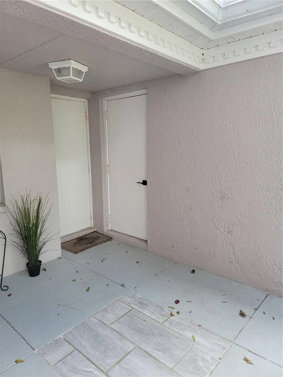 Rear door to garage