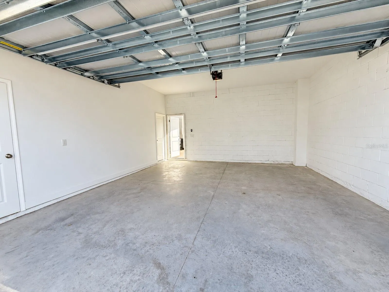 Detached 2-car garage interior