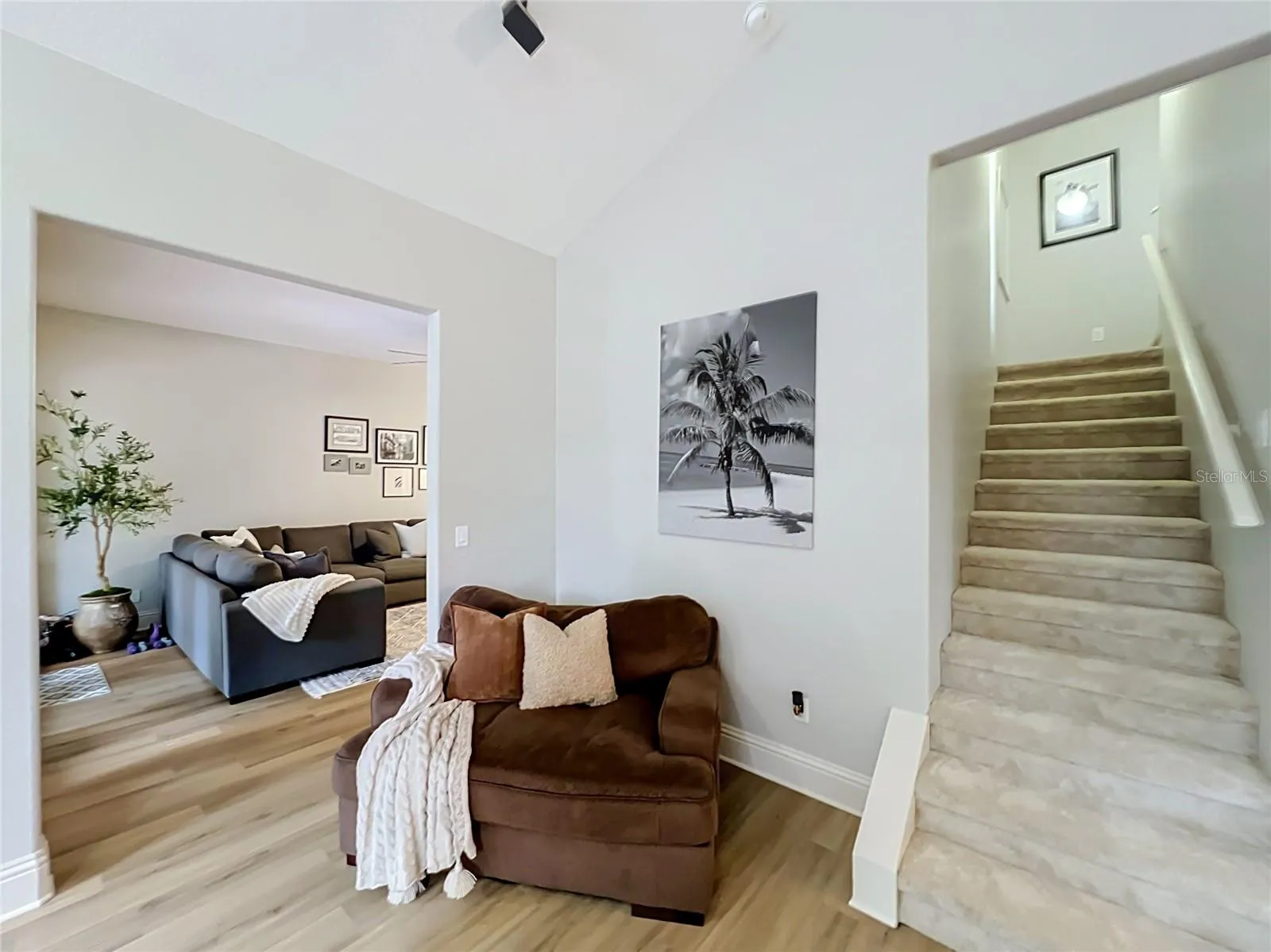Stairs to the private in-law suite
