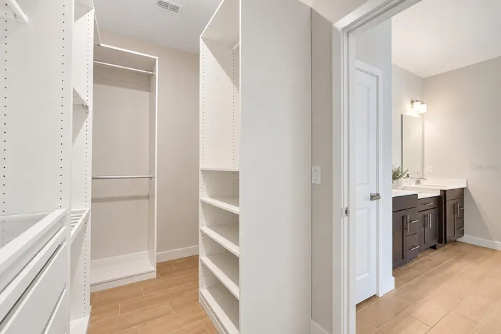 Primary walk-in closet