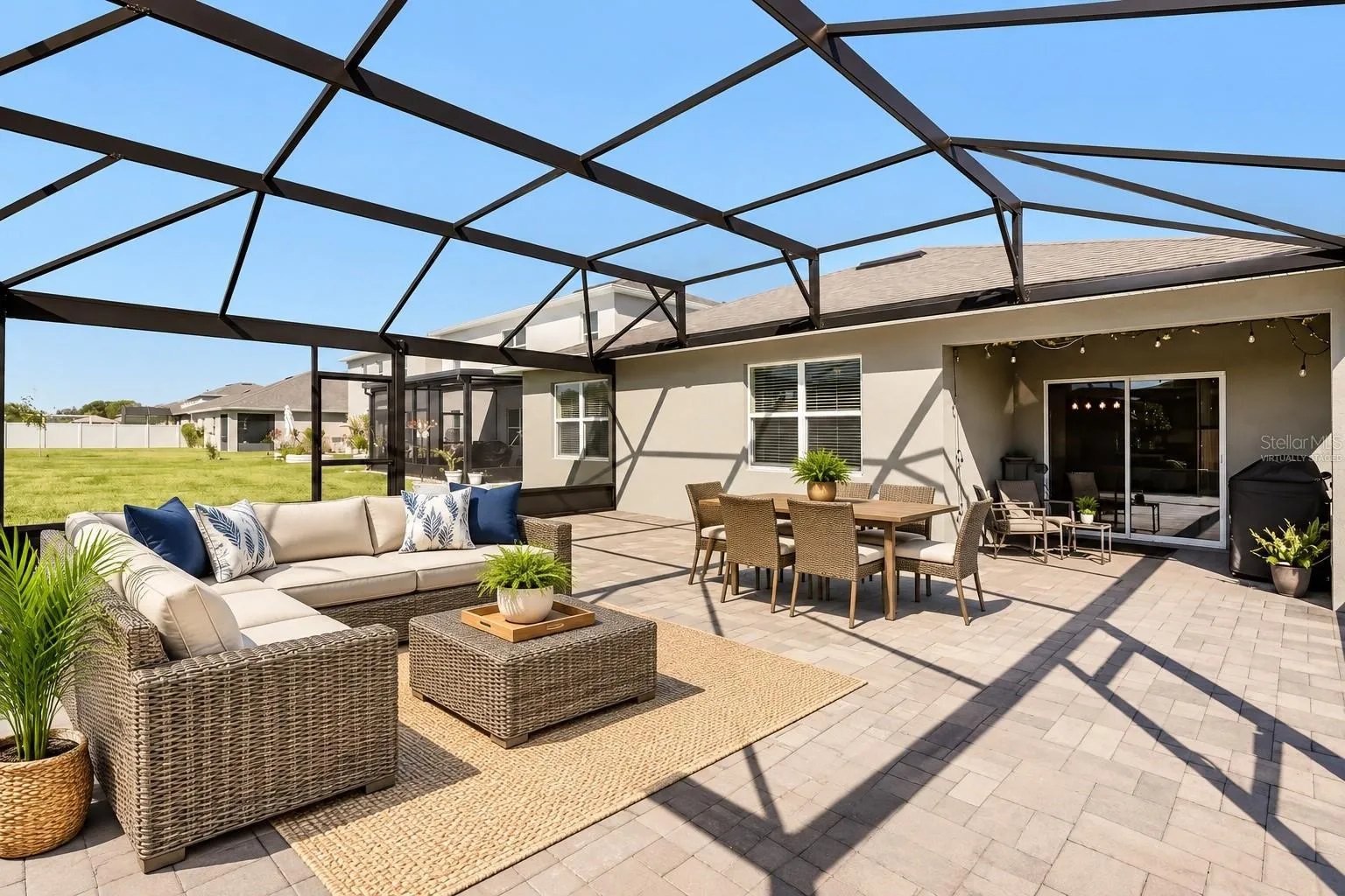 Patio Addition- virtually staged