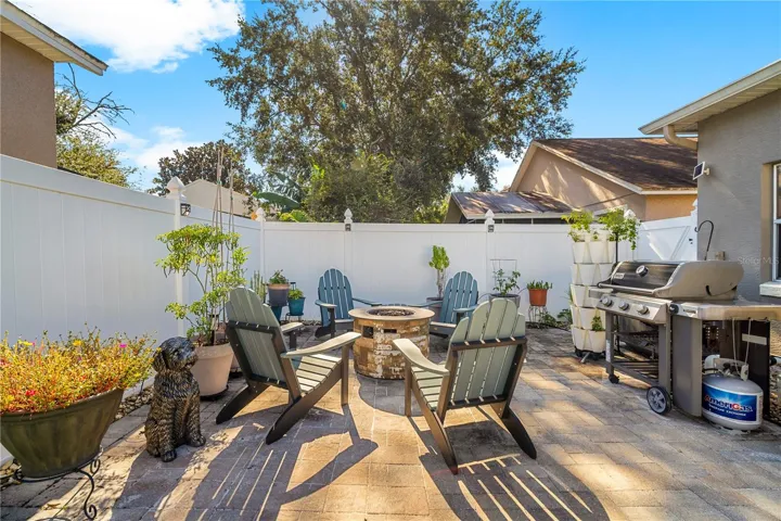 Relax by the outdoor firepit!