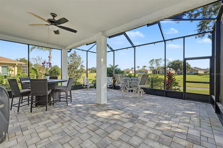 A large covered area for warmer days