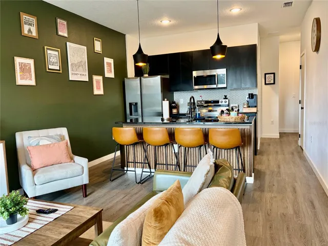 Kitchen and Living Room