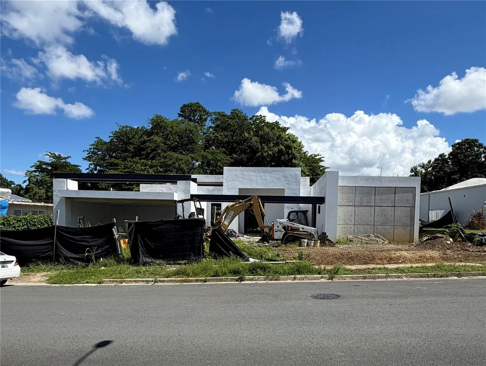 Current exterior front view, under construction