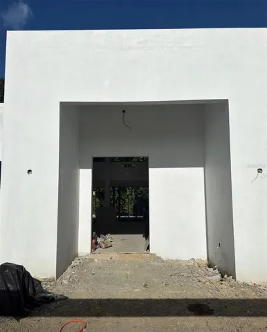 Current exterior front view, under construction