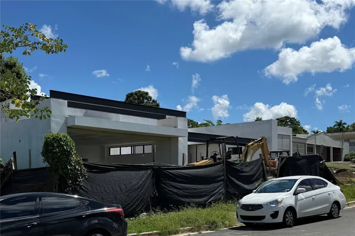 carport area structure currently under construction