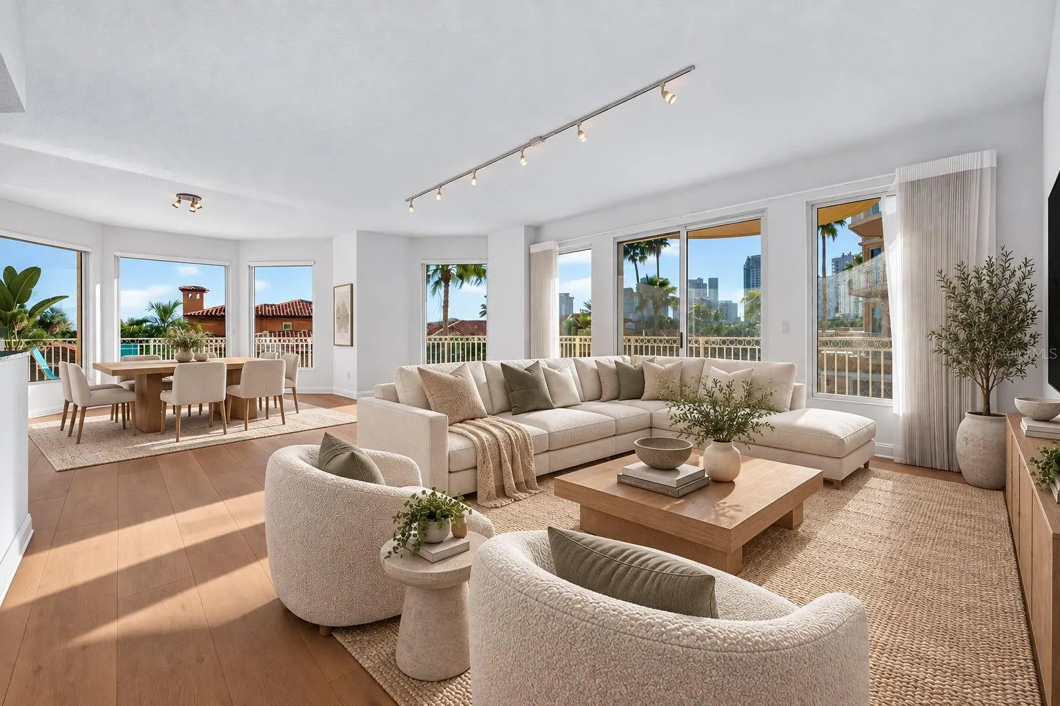 Open Floor plan living, dining