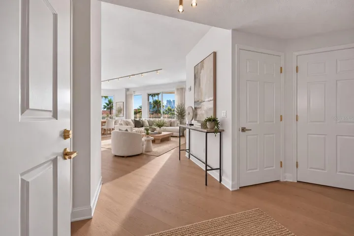 Step inside your private foyer entrance. Brand New Wood Floors throughoout.