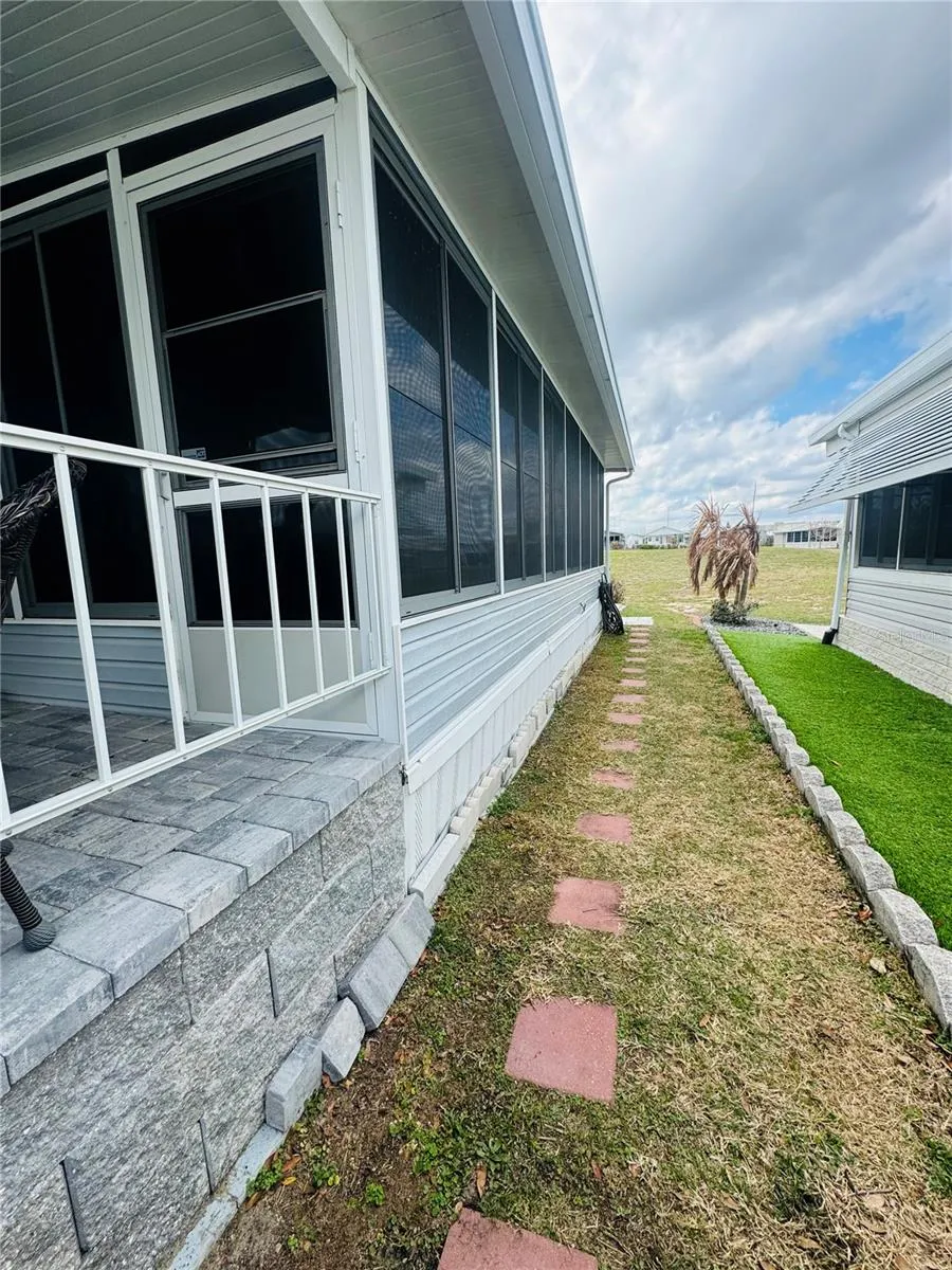 Side View - Path to backyard