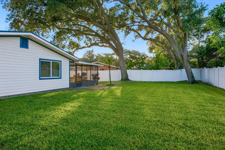 Oversized Fenced in Backyard