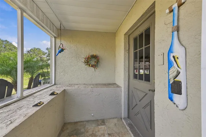 Screened in Front entrance