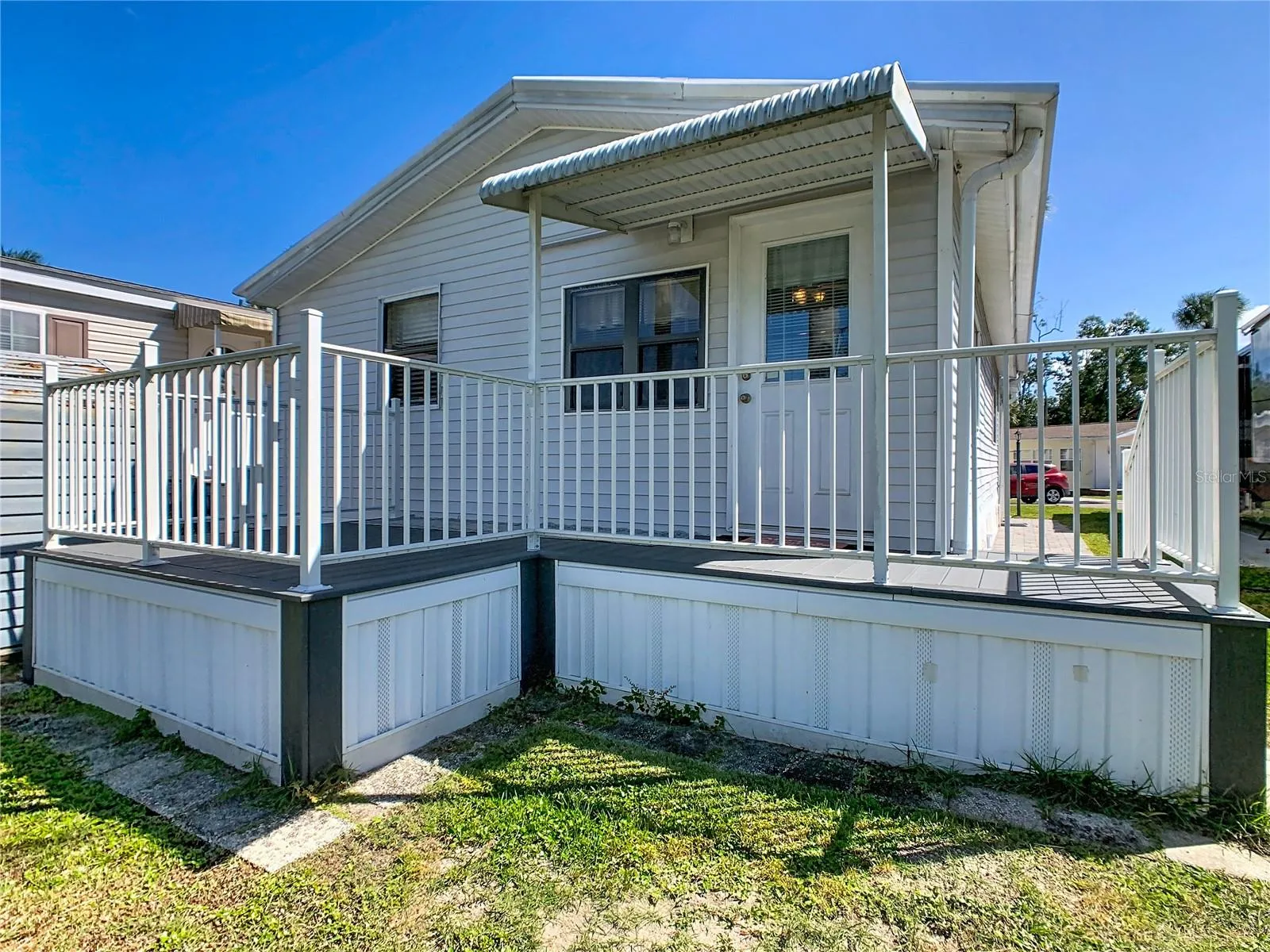 rear of home