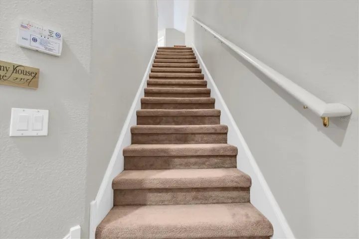 Staircase to upper level
