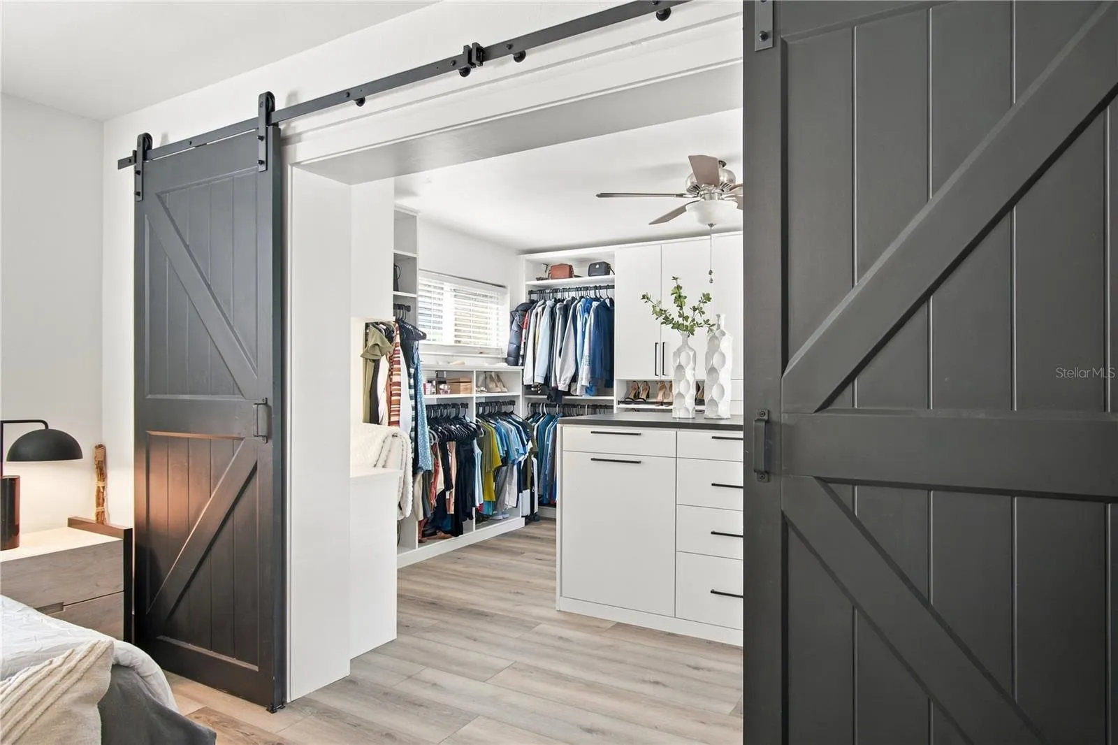 Primary Closet with California Closets